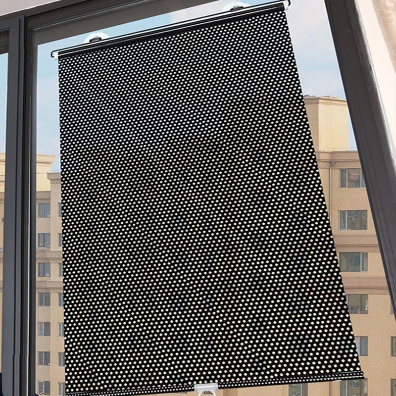 Universal- Rollos Saugnapf Sonnenschutz Verdunkelungsvorhang Auto Schlafzimmer Küche Büro Fenster Sonnenschutz Vorhänge Nagelfrei