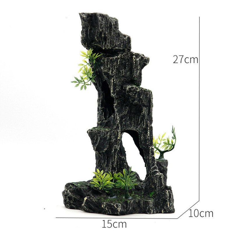Super Large Aquarium Rockery Decoration Fish Tank Landscaping Artificial Resin Ornament Decor Aquascape Background Accessories: 2