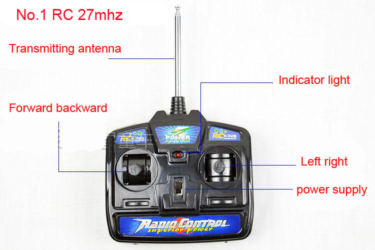 27MHZ/40MHZ/49MHZ 2.4G Remote Control 6V/12V Receiver Universal Radio Transmitter Bluetooth Controller for Toy Cars Dump Truck: WHITE
