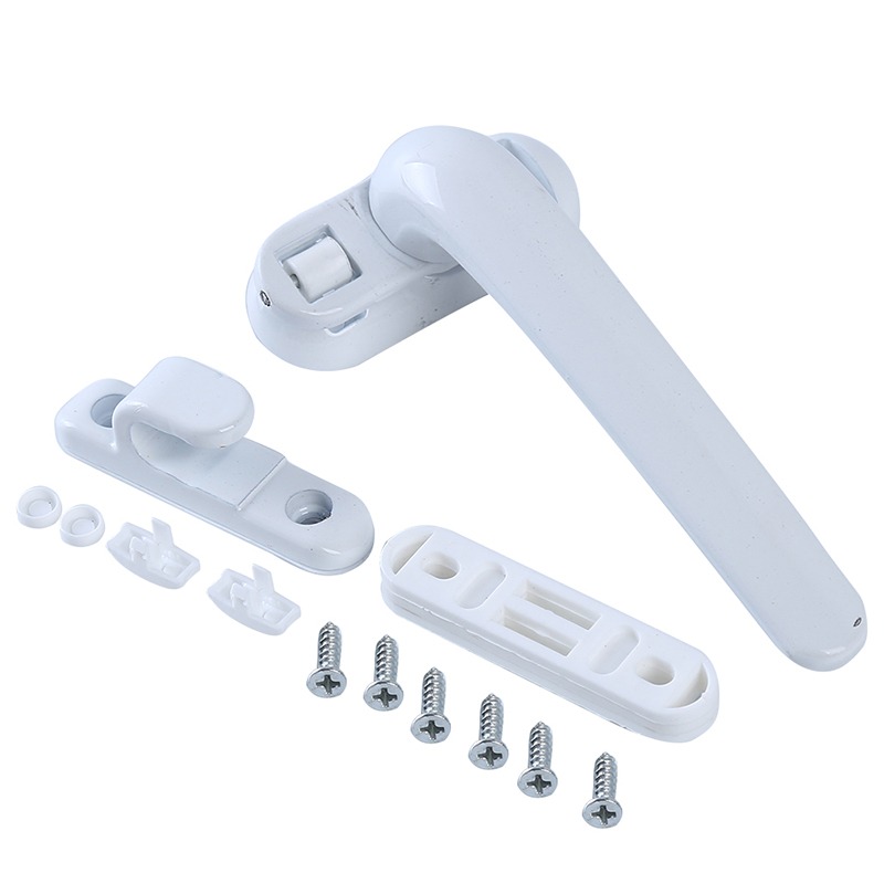 Poignée de fenêtre universelle, verrouillage à clé avec serrures, poignée de porte de sécurité pour enfants, pour Double vitrage, poignée de fenêtre, poignée tournante de porte: Beige