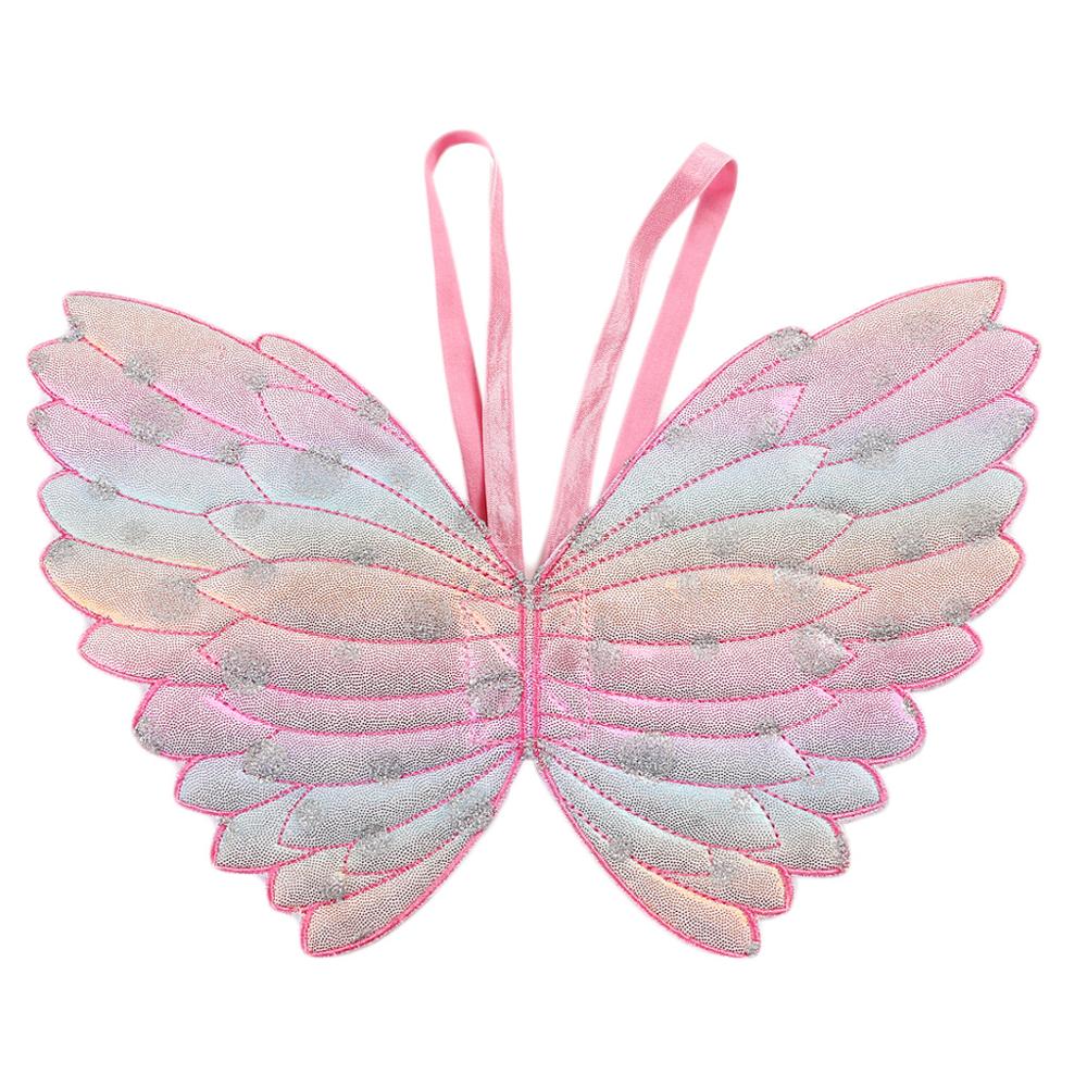 Søde børn kostumer ydeevne rekvisitter gradient farve sommerfugl prinsesse engle vinger fe stick børn klæde sig op legetøj: 1