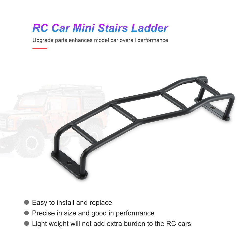 Rc Auto Metalen Mini Trappen Ladder Accessoires Voor Traxxas TRX4 TRX-4 Bronco SCX10 SCX10 Ii 90046 90047 1/10 Rc Crawler