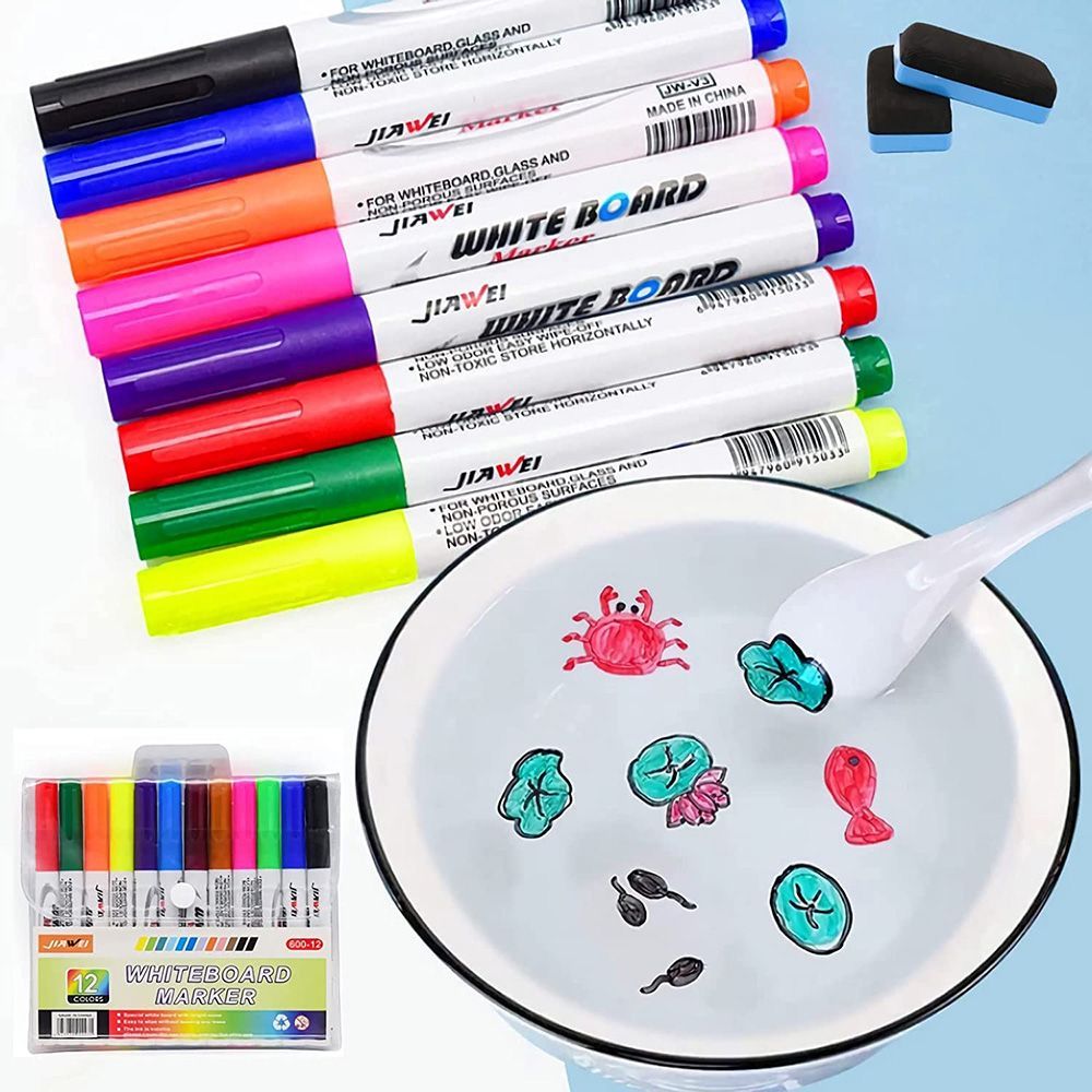 Magiczna woda dla dzieci długopis do malowania pływający długopis Doodle kolorowy długopis markery do tablic wodnych rysunek zabawki do wczesnej edukacji dzieci