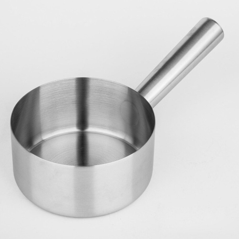 Stainless Steel Water Ladle Long Handle Bailer Water Scoop Home Accessories for Kitchen Bathroom (Diameter 16cm)