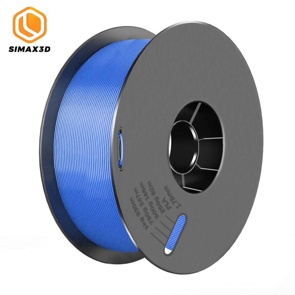 SIMAX3D 1.75mm PLA filament consumables 3D printer parts extruded plastic spool mpressora with all biodegradable resin: PLA blue