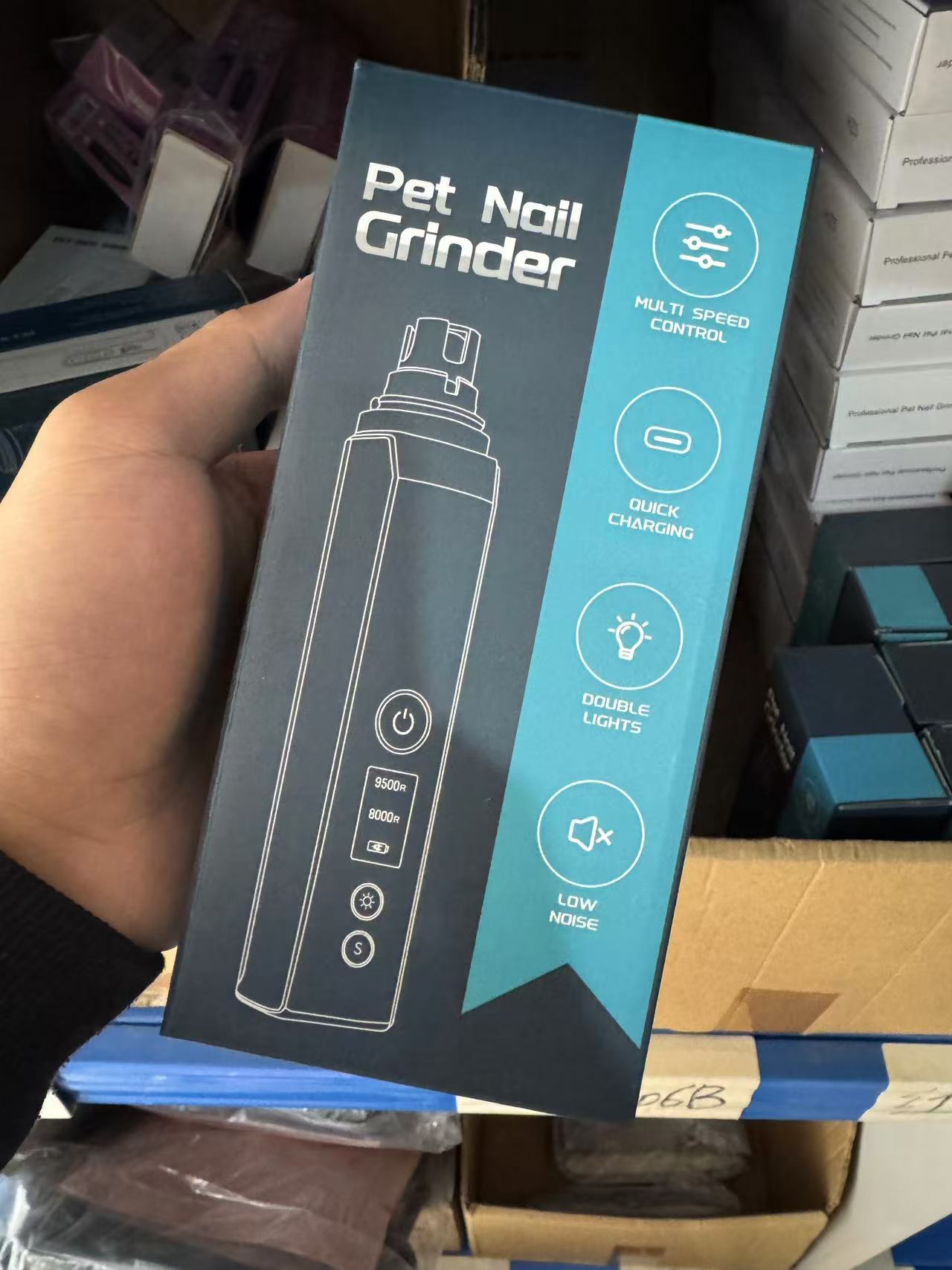 Elektrische LED Hond Nagelslijper Pijnloos Licht Honden Kat Nagelknipper Kleine Grote Honden Huisdier Poten Nagelsnijder Verzorgingsgereedschap