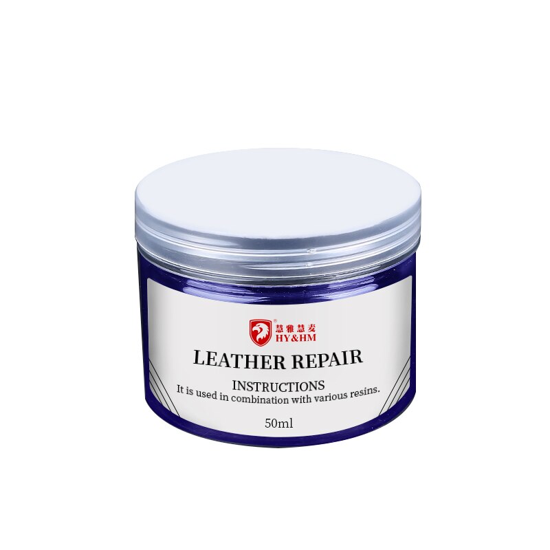 Kit de reacondicionamiento de cuero líquido para asientos de coche, Kit de reparación de vinilo Universal, 50ml,: BLUE