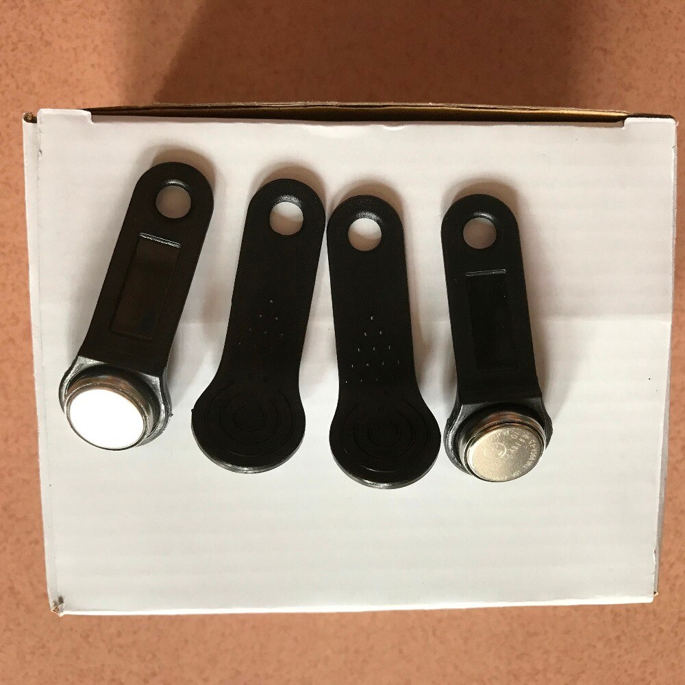 Ds1990a f5 tm1990a dallas ibutton tm kaart sleutelhanger niet-magnetisch voor toegangscontrole elektronisch slot alleen-lezen 10 stuks