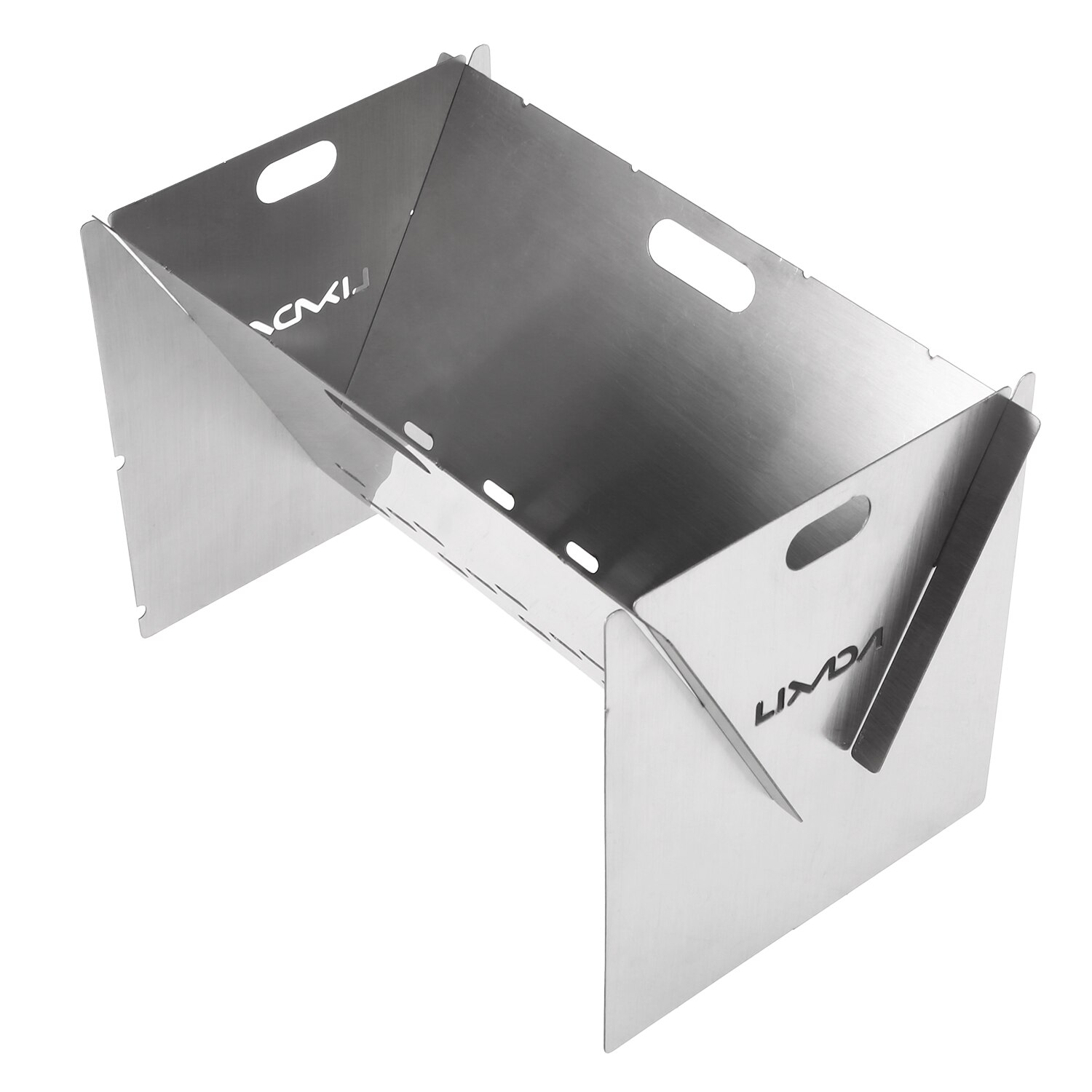 Lixada Multifunctionele Camping Houtkachel Outdoor Draagbare Vouwen Roestvrij Staal Bbq Kachel Balg Picknick Backpacken Koken