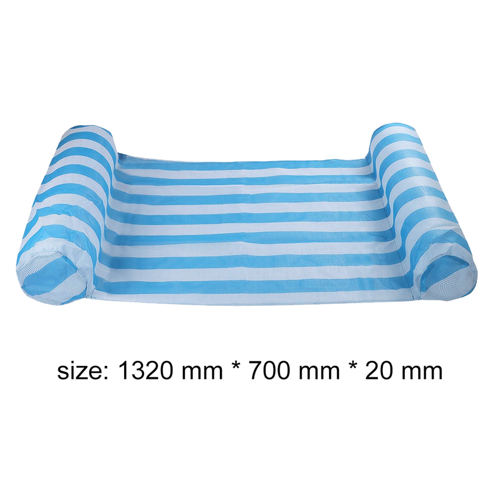 Foldable Inflatable Floating Summer Water Hammock Swimming Pool Beach Lounger Inflatable Mat Toys Floating Sleeping Cushion: c