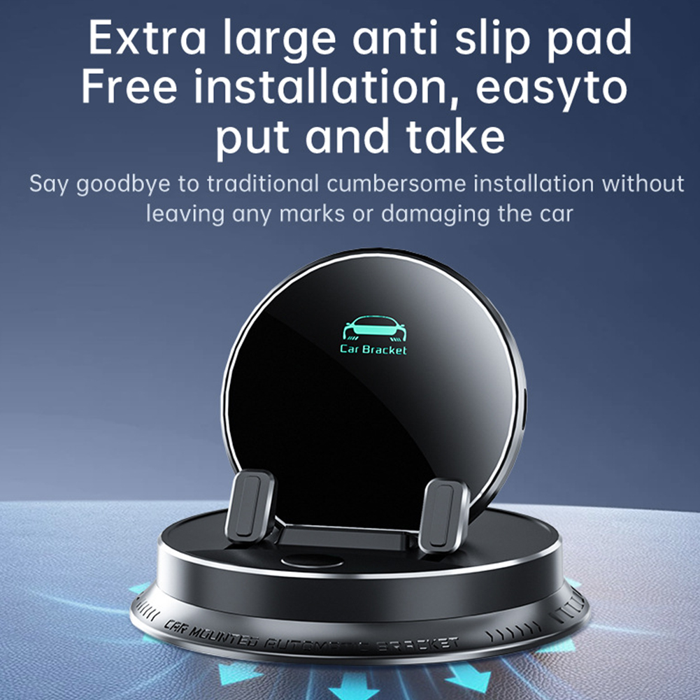 Armaturenbrett-Autotelefonhalterung 360° ° Drehung praktisch Unterstützung Wiege Ständer Auto Automobil Halterung für iPhone Android Mini Pad