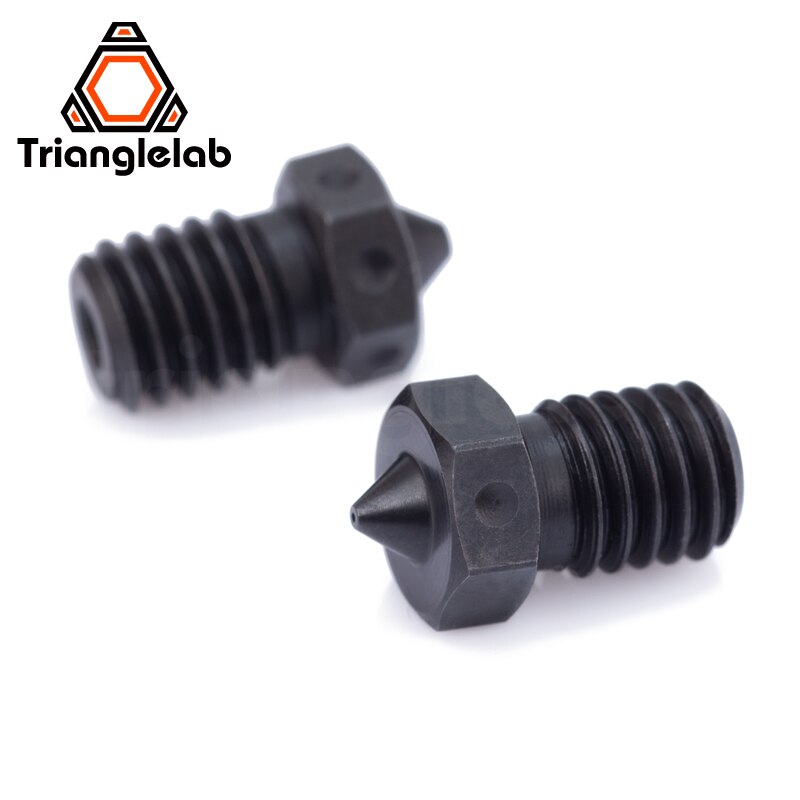 trianglelab 1PCS Top A2 Hardened Steel V6 Nozzles for printing PEI PEEK or Carbon fiber filament for E3D HOTEND