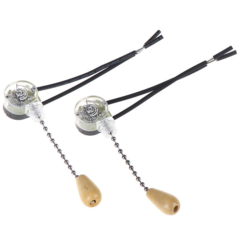 4pcs/Lot Wall Light Pull Switch Home Ceiling Fan Lamp Universal Pull Chain Cord Switch Set Replacement Tools 3A/250V