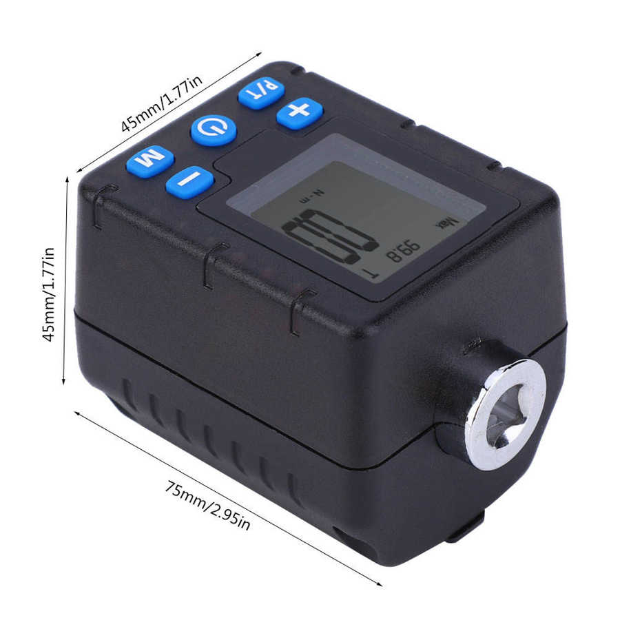 Torsion Adapter Electronic Digital Wrench Socket Tool Torsion Measuring Meter Tester