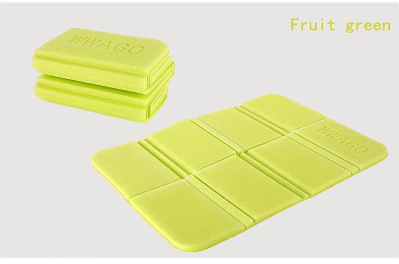 Draagbare Camping Wandelen Picknick Kussen Seat Pad Outdoor Opvouwbare Camping Vochtwerende Kussen Matras Waterdicht Seat Pad: green