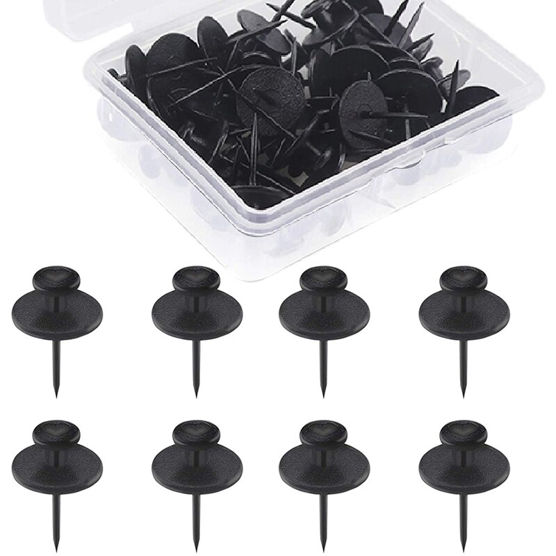 20 Pack Small Nails for Picture Hanging Double-Headed Picture Hangers Nails Wall Nails for Hanging Pictures: black