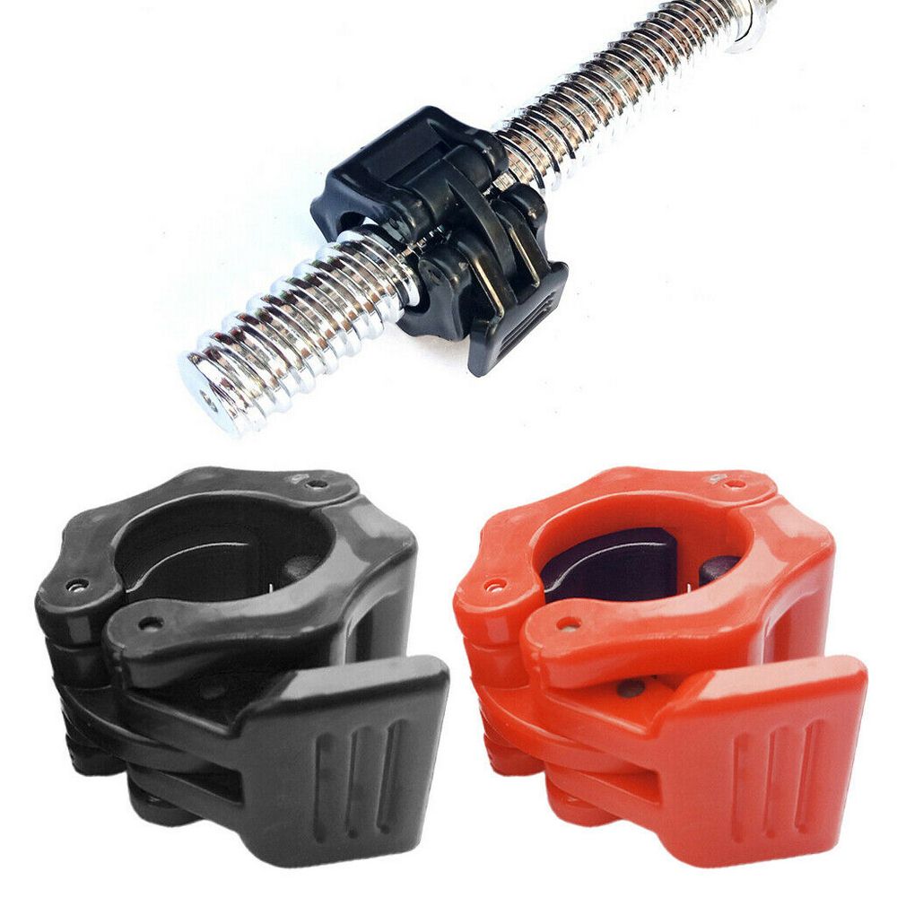 1 paire olympique 1 "50mm 50mm Spinlock colliers Barbell collier serrure haltères Clips pince barre de levage de poids haltère de gymnastique Fitness 5