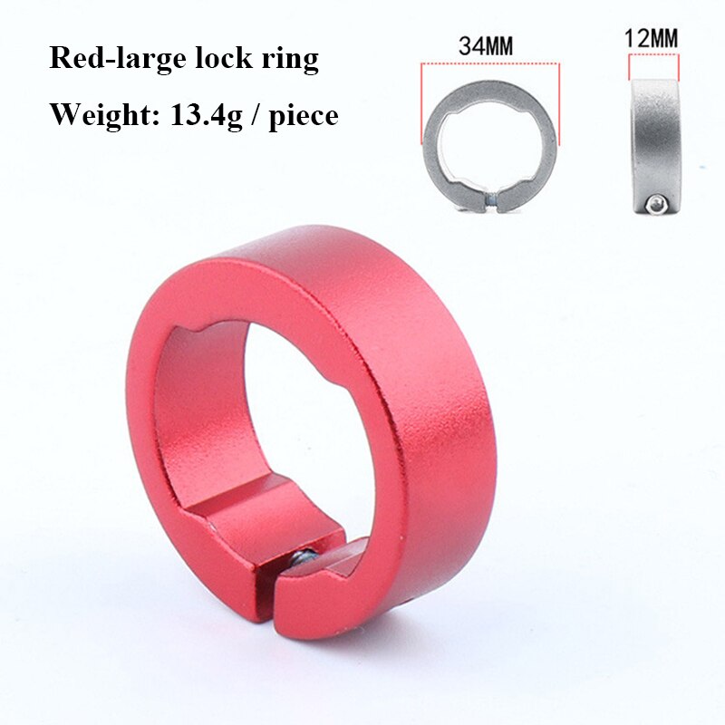 2 stücke Fahrrad Griffe Ring 8/12mm Aluminium Legierung Ende Schloss Ringe MTB Mountain Road Bike Lenker Fahrrad teile radfahren Zubehör: 2pcs RED 12MM
