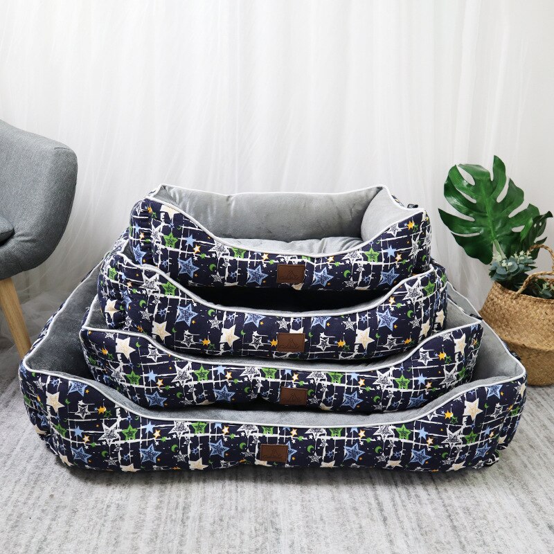 Winter Soft Dog Bed for Large Small Dogs Bed House Kennel Plush Warm Big Dog Beds Sofa Accessories Pet Dogs Beds