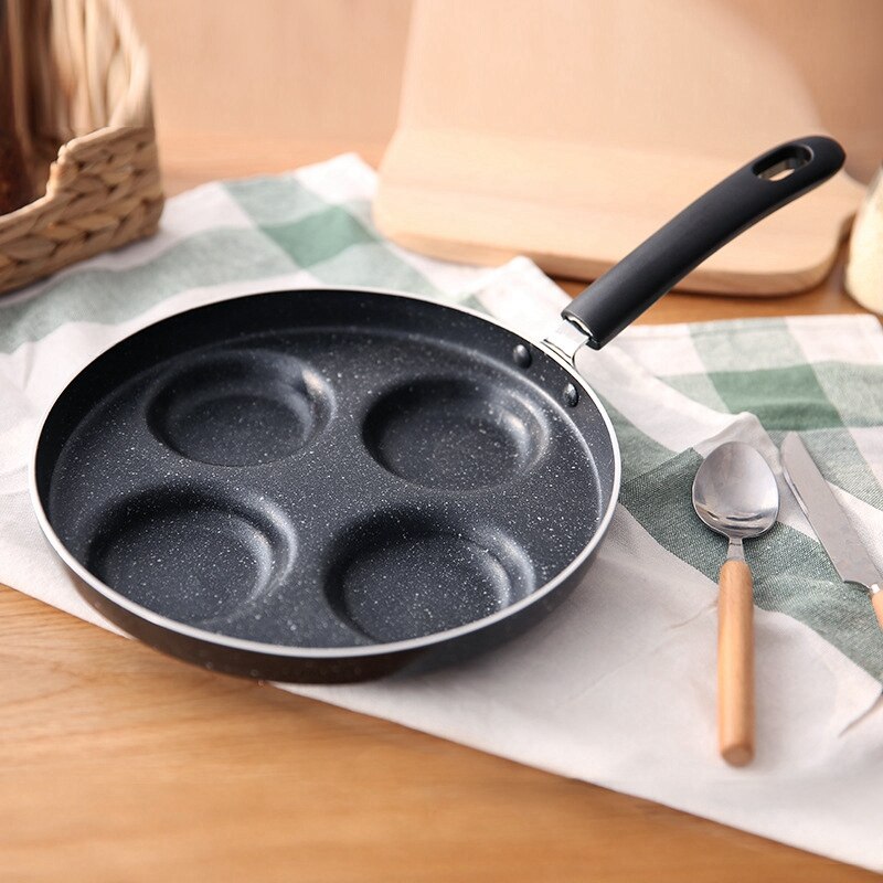 Vier-Gat Omelet Pan Voor Eieren Ham Pan Cake Maker Koekenpan Pannen Geen Olie-Rook Ontbijt Koken Pot multifunctionele