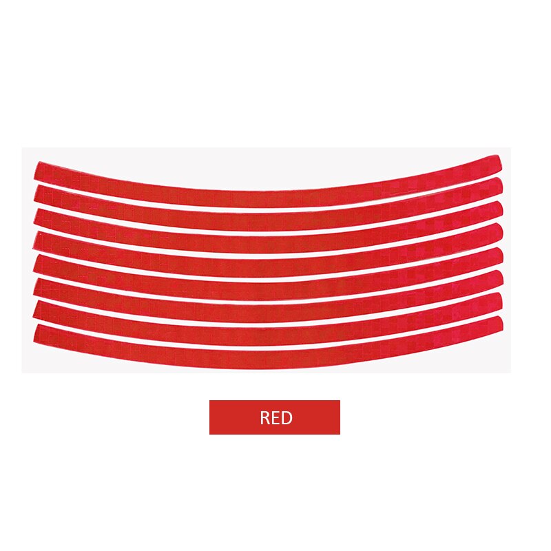 VOOFENG High Intensity Reflective Sticker for Bicycle Wheel Sticker Road Safety Self-Adhesive Backing: Red