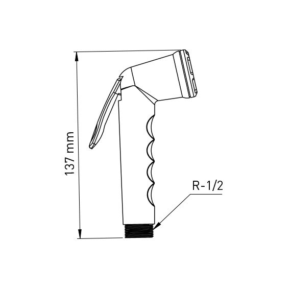 SHUT OFF HAND SHOWER CHROME