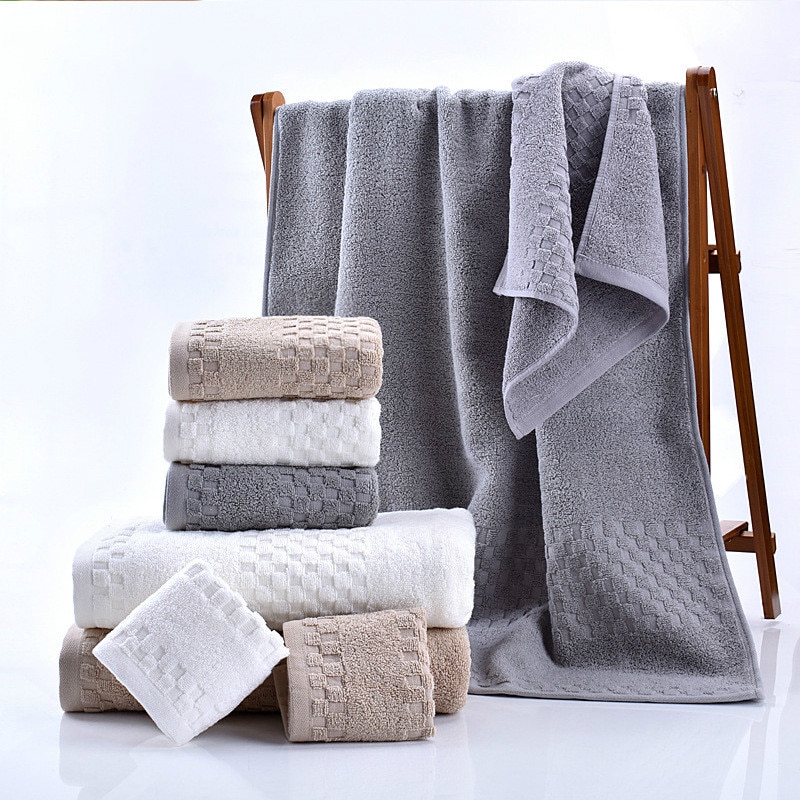 Toalla gruesa hogar Baño Set Hotel para adultos niños Badhanddoek Gran toalla de ducha de baño de algodón Toalha de banho servilleette de bain