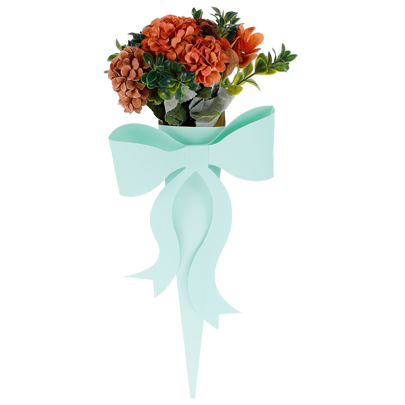 10 Sets Flower Packing Box Handheld Flower Wrapping Box Decorative Box for Bouquet: Green