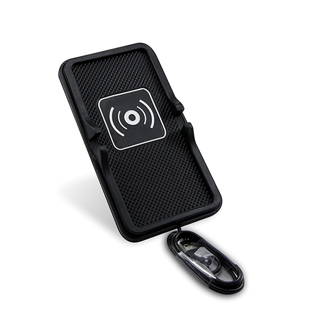 Non Slip Silicone Pad Car Mount Phone Holder Qi Wireless Charging Mat Pad for Car Dashboard Phone Mount for iPhone Samsung Mi