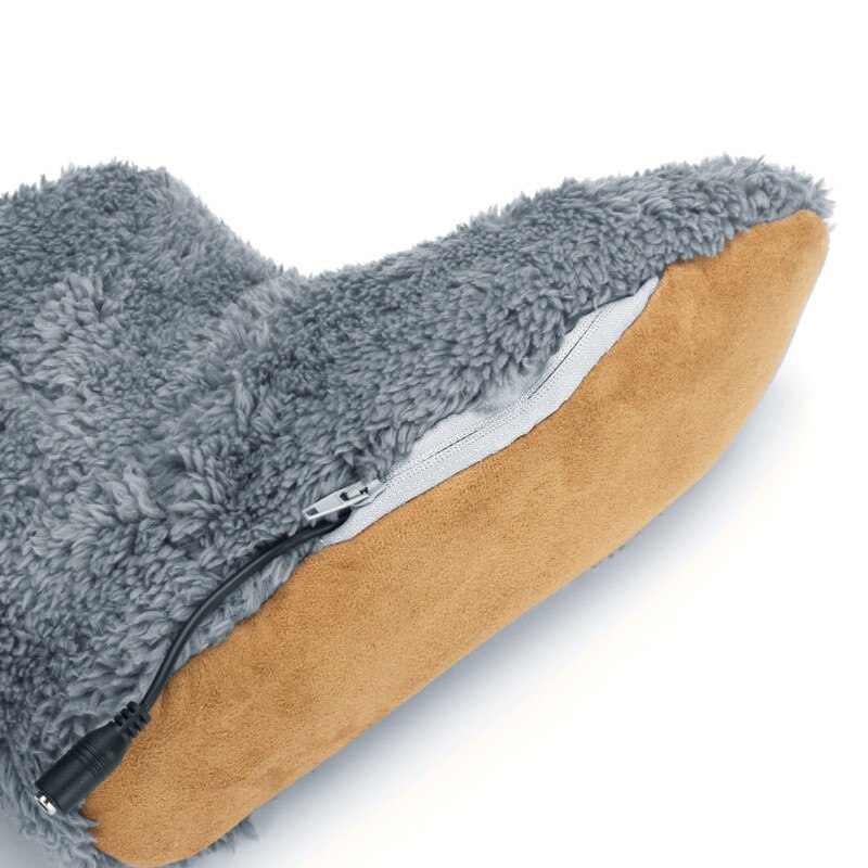 Winter USB Heizung Fuß Schuhe Plüsch Warme Elektrische Pantoffel Füße Beheizte Waschbar Paar Warme Schuhe Camping draussen Wasserdicht Schuh