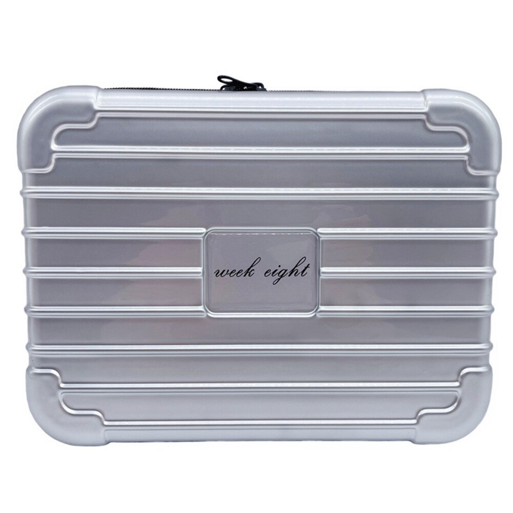 Week Eight for Brompton/Birdy 11 Inch Bike Bag Folding Bicycle Accessories Front Bag Mini Storage Box with Connector: Silver