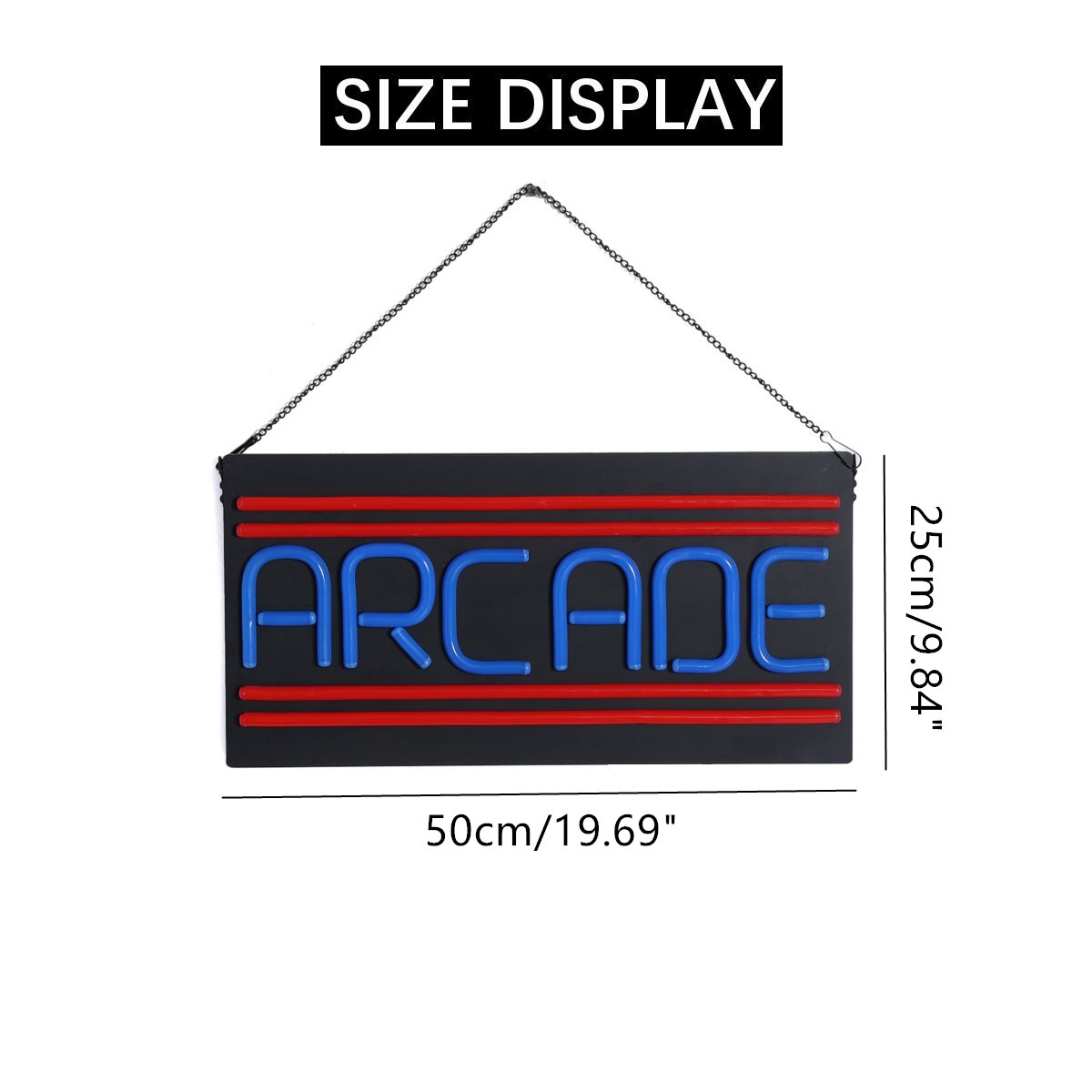 Luz LED de neón para ARCADE, barra colgante para , tienda, obra de arte Visual, decoración de lámpara de neón de 110-220V, iluminación de decoración de Bar y casa
