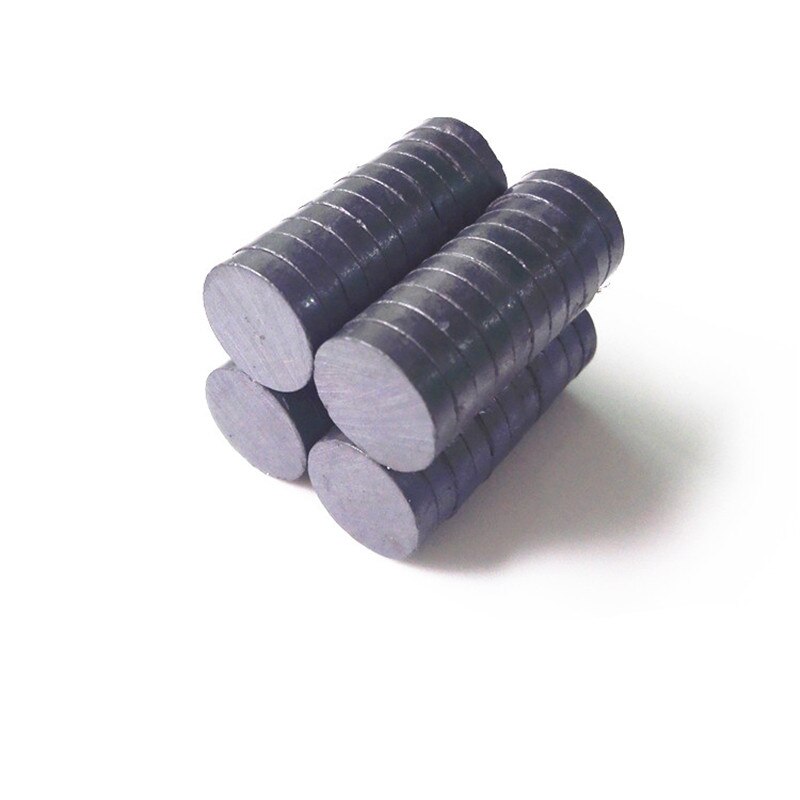 100 stk/parti disk ferrit magnet 8 x 2 mm magnet køleskab ferrit magnet ring ferrit magnet til højttalere magnet sort 8 * 2 mm mini