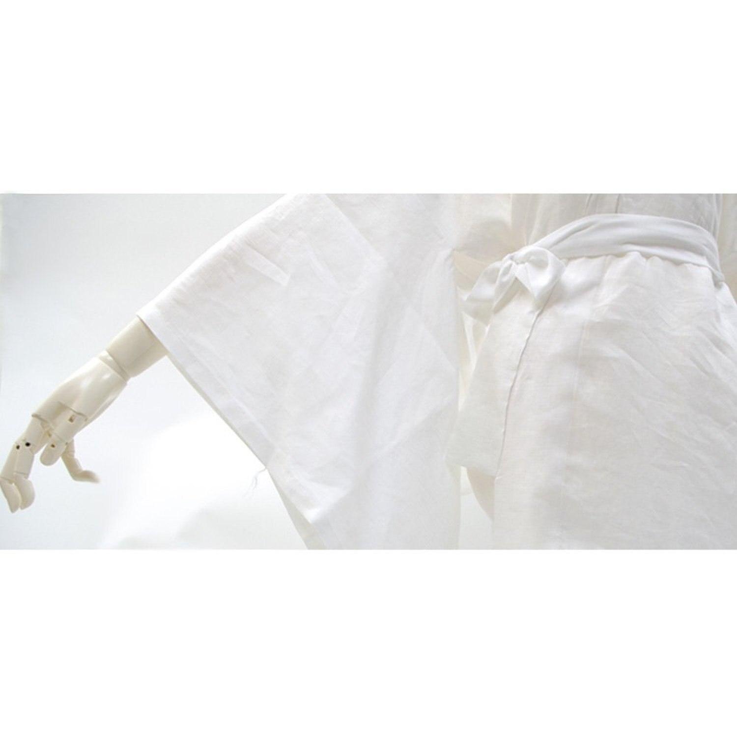Kimono japonés tradicional, ropa interior blanca Yukata de algodón, Kimono largo como prenda hecha de Tela ligera Wafuku ru pan