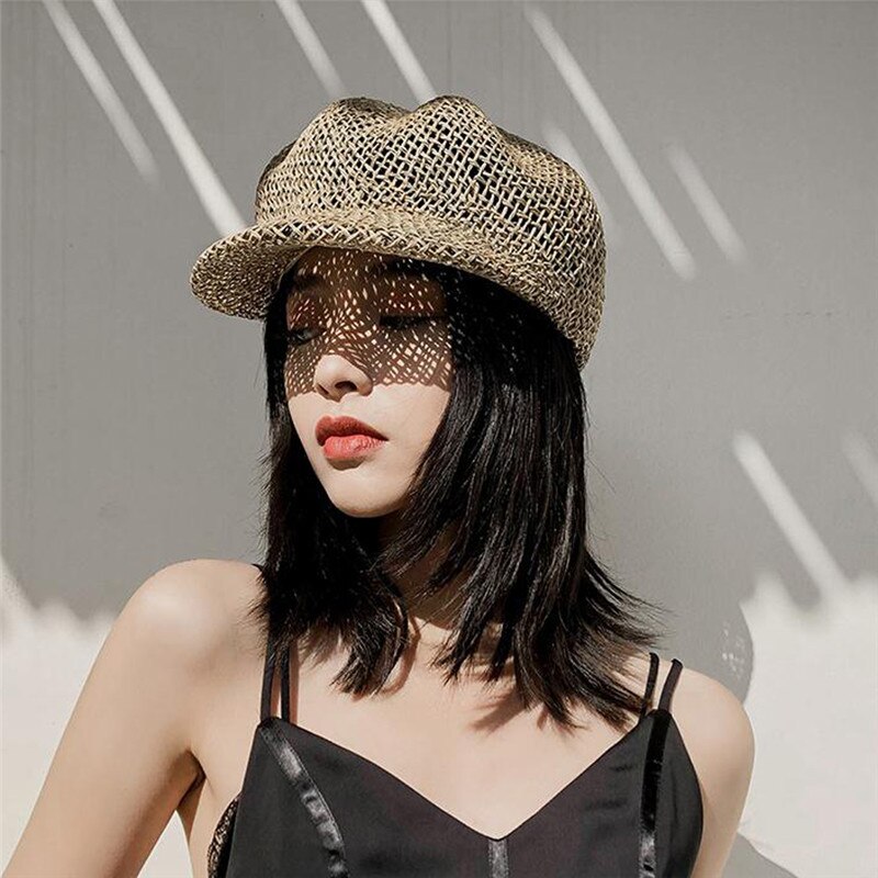 Casquette Newsboy CHARM - Bord Large Unisexe - Coton Bio Intérieur - Style Boho Hipster