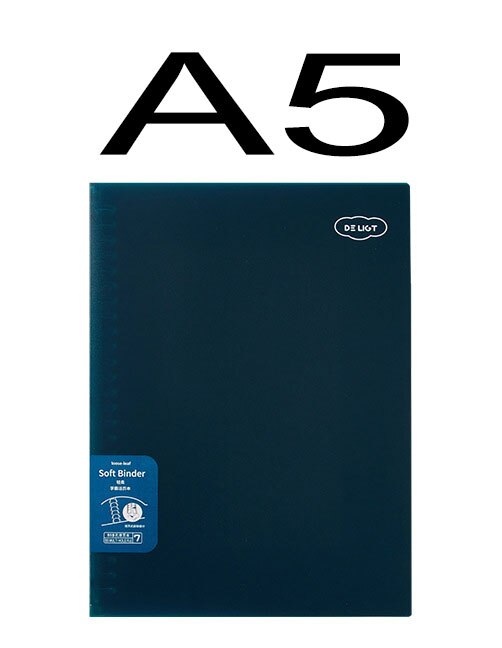 30 Sheet A5 / B5 Loose Leaf Soft Side Notebook Journal Planner Transparent Horizontal Line Notebooks School Office Stationery: A5-8