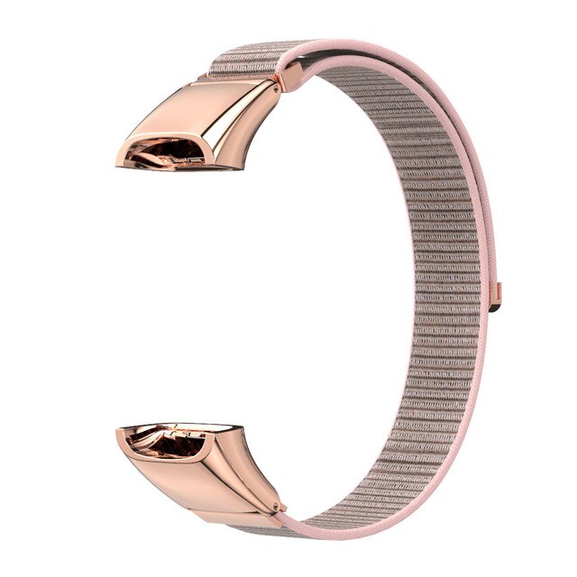 Til huawei band 4 rem nylon armbånd til correa huawei band 5i rem armbånd udskiftningstilbehør: Sandrosa / Til huawei bånd 4