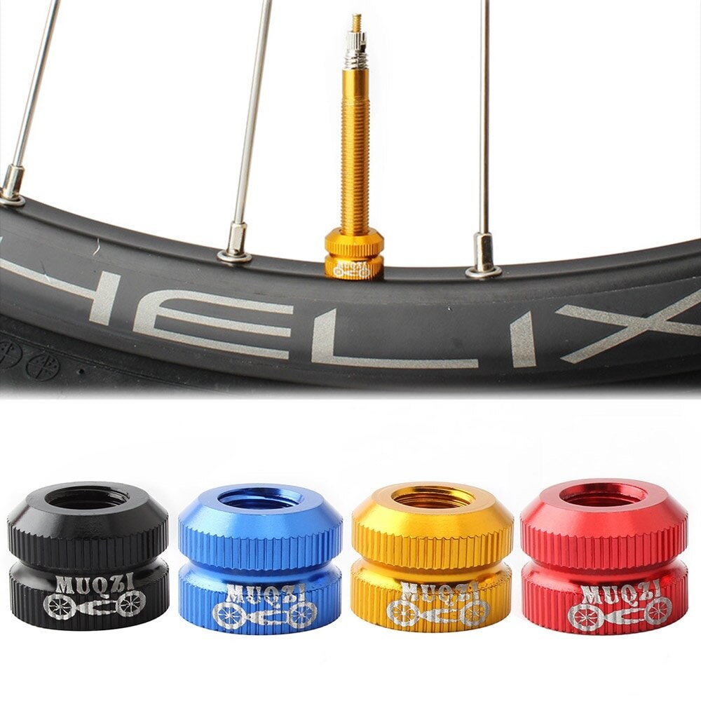 Mtb maantiepyörä tubeless rengas presta venttiilimutteri polkupyörän sisäputki venttiilikorkit tyhjiörenkaan suutin lukkomutterin vaihtotarvikkeet