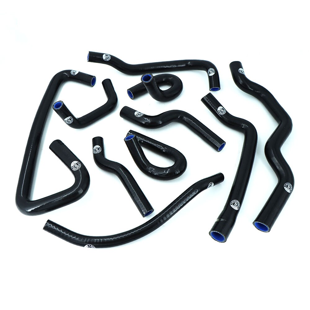 Silikoni jäähdyttimen letkusarja renault clio i/williams  r19 16s/16v f7p 1.8l 1988-1997 (10 kpl) punainen/sininen/musta: K8-160 k8-161 mustaa