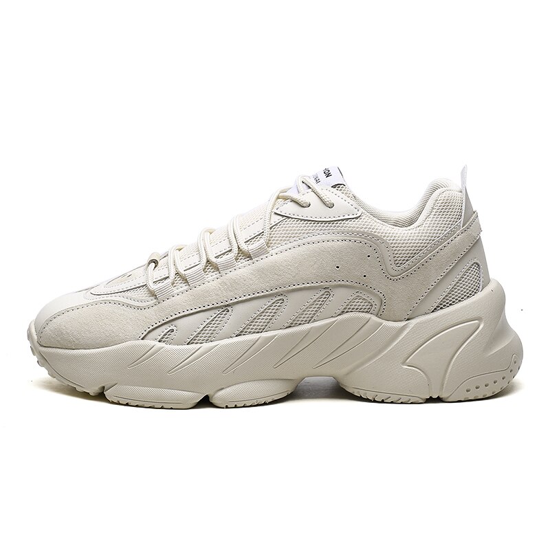 Men's Casual Shoes Comfortable Sneakers for Men Light Breathable Men Shoes Outdoor Non-slip Walking Shoes: Beige / 10