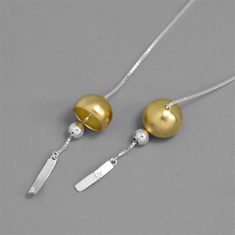 Inature 925 Sterling Zilveren Verse Windgong Oorbellen Voor Vrouwen Sieraden Party