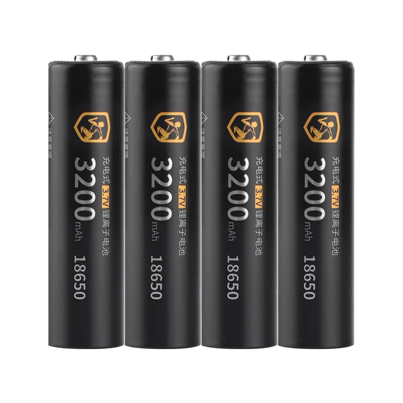 DLGPOWER 18650 battery 3.7V lithium battery 3200mAh Rechargeable Battery for Flashlight Toys Power tools Power bank Portable fan: SKY BLUE