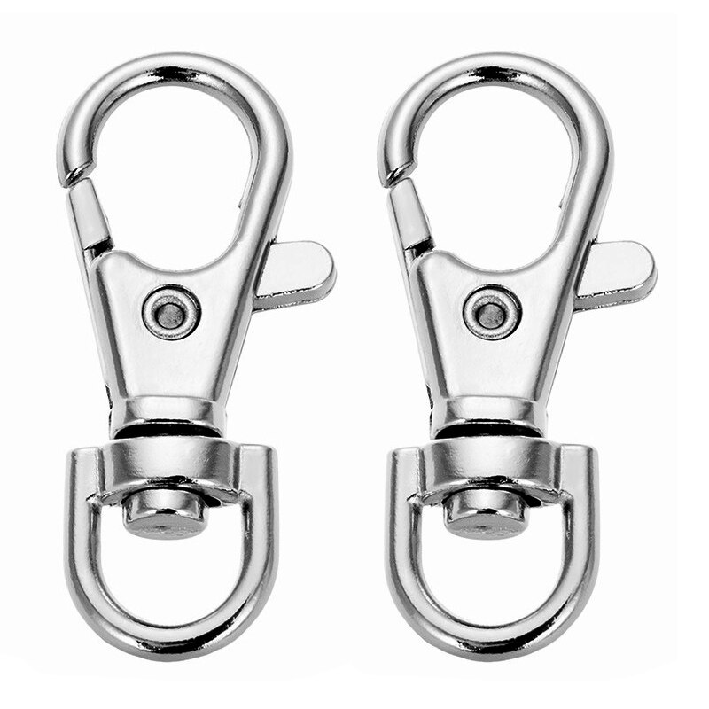 10 teile/los 32mm Metall Nickel Überzug Camping Wandern Haken draussen Sport Karabiner Haken Sicherheit Schnalle Keychain