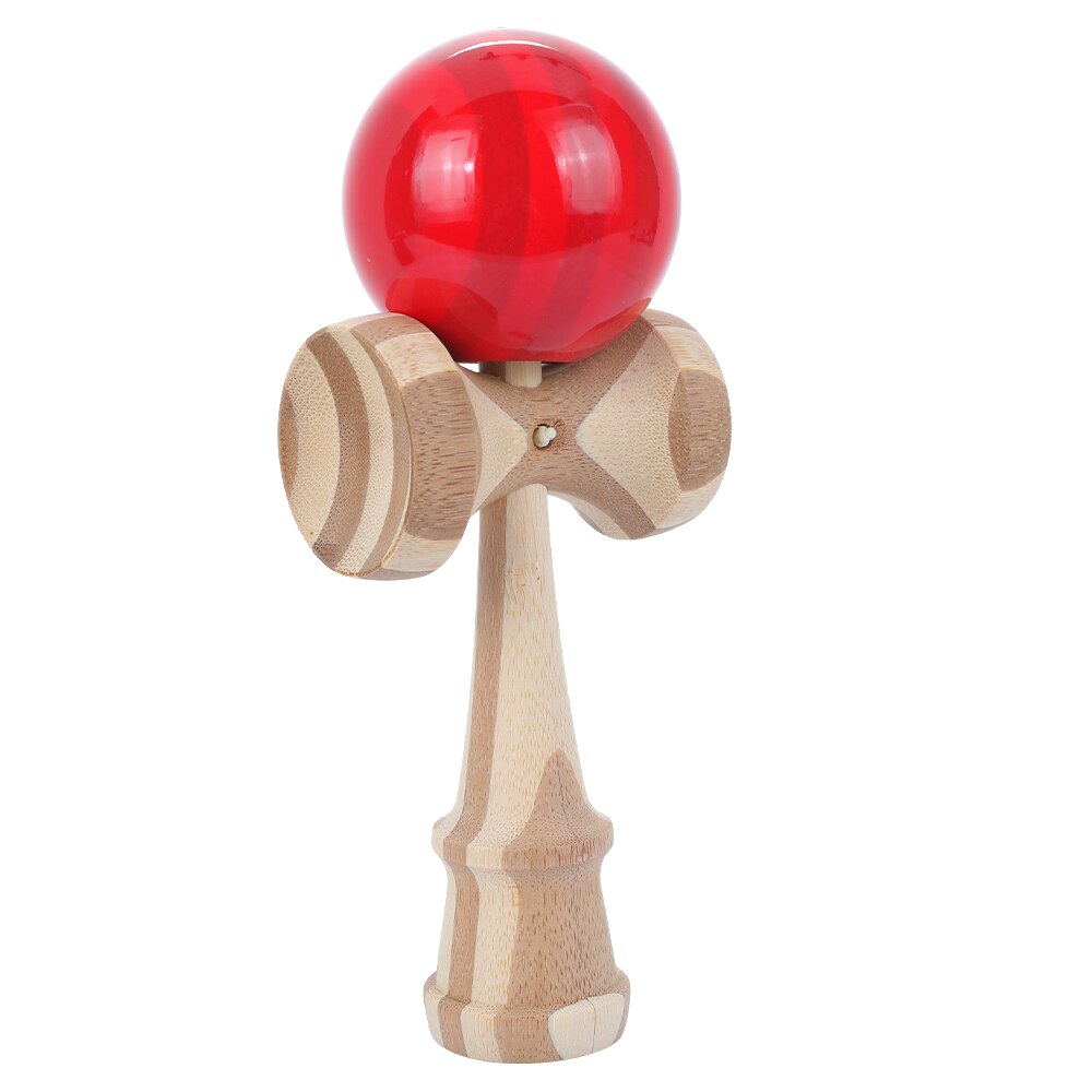 18CM giocattolo in legno Kendama professionale Kendama abile giocoleria palla istruzione gioco tradizionale bambini adulto sollievo dallo Stress Zabawk: 18CM red2