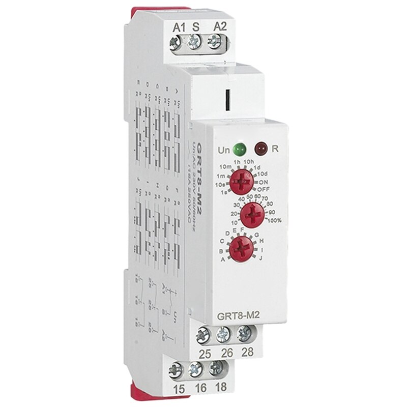 GRT8-M2 16A Multifunction Timer Relay with 10 Function Choices ACDC12-240V Time Relay