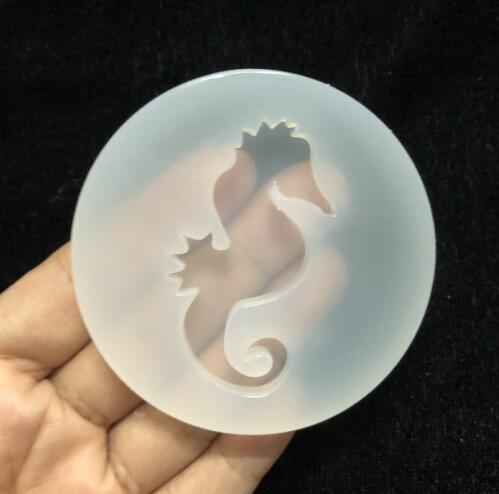 Moules en résine Silicone Mini patte de chat | Mini, pendentif patte de chat, décoration artisanat bricolage oiseau, licorne hippocamole, moule en résine petit éventail fourchette, breloques: seahorse