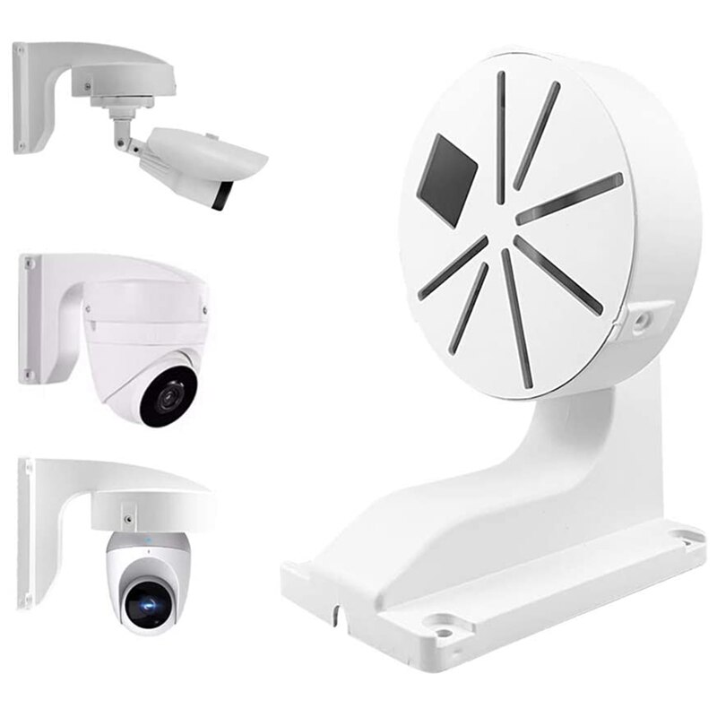 Soporte de montaje para cámara de seguridad, montaje de pared interior y exterior ABS, tipo L, para CCTV, domo de seguridad, cámara IP