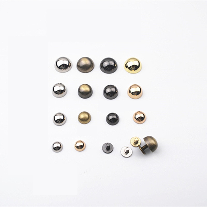 XUNZHE 20 Pcs Bag bottom Mushrooms rivets Buttons screw for shoes bags Hardware accessories for clothes zinc alloy strap