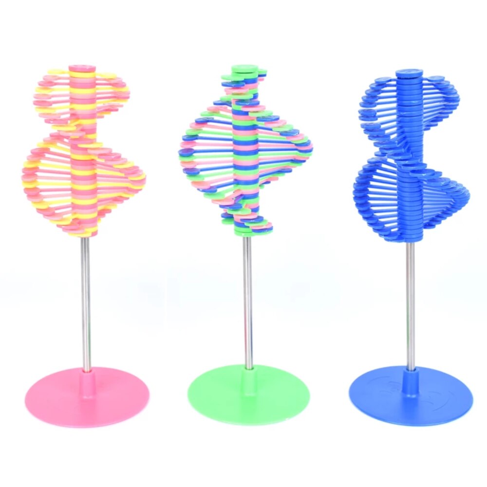 Juguete de Piruleta en espiral para niños y adultos, divertido juguete sensorial para aliviar el estrés con autismo Stim, giratorio, cinético, adornos de escritorio