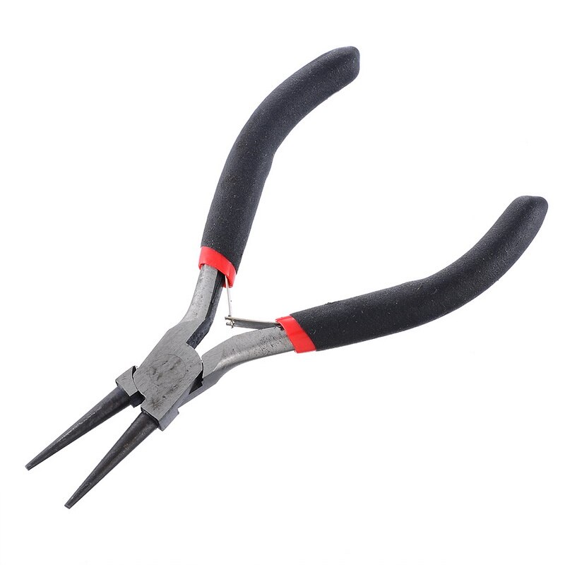 Jewellery Making Tools Beading Pliers Cutter Round Flat Wire Side Cutters Kit Set DIY Craft Tool 1Pcs Long Needle&Round Nose: Round tip 12.5cm
